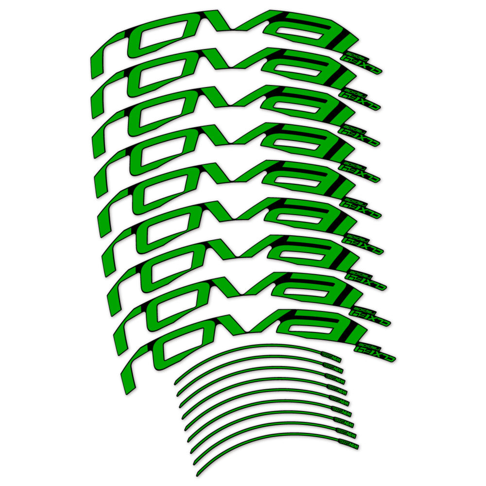 Stickers for Roval CLX 64 Disc, Road Wheel 64mm vinyl decals