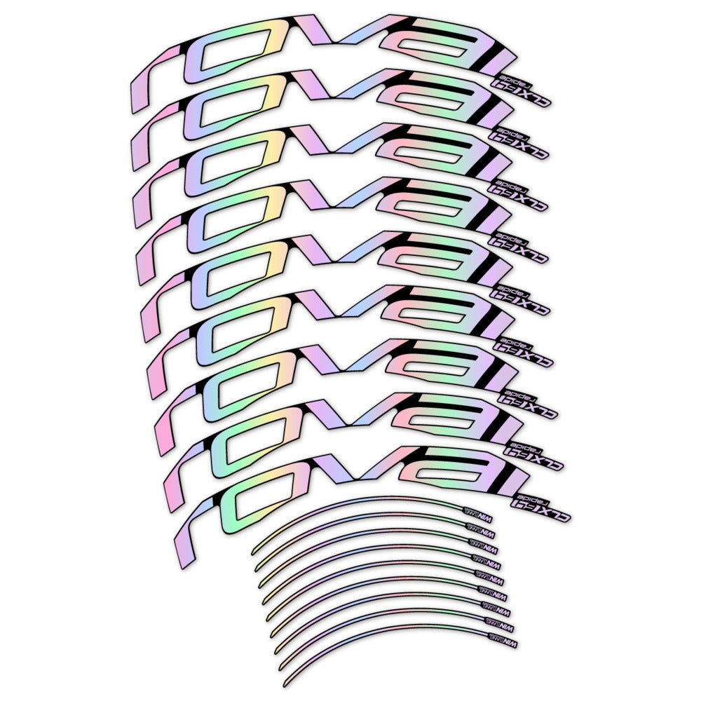 Stickers for Roval CLX 64 Disc, Road Wheel 64mm vinyl decals