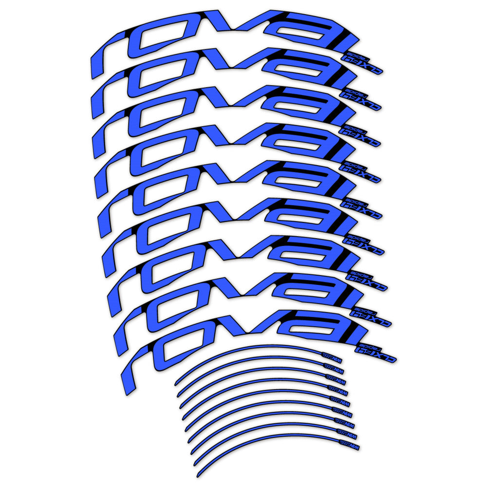 Stickers for Roval CLX 64 Disc, Road Wheel 64mm vinyl decals