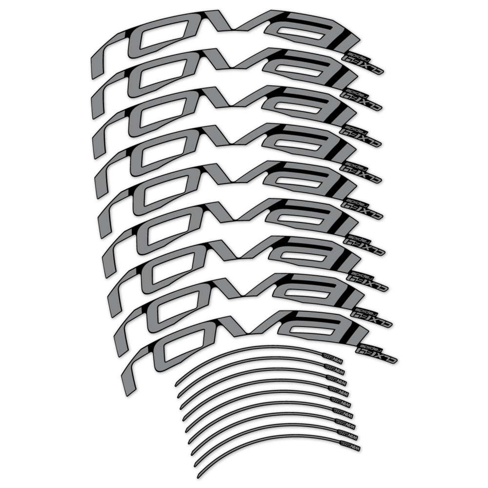 Stickers for Roval CLX 64 Disc, Road Wheel 64mm vinyl decals