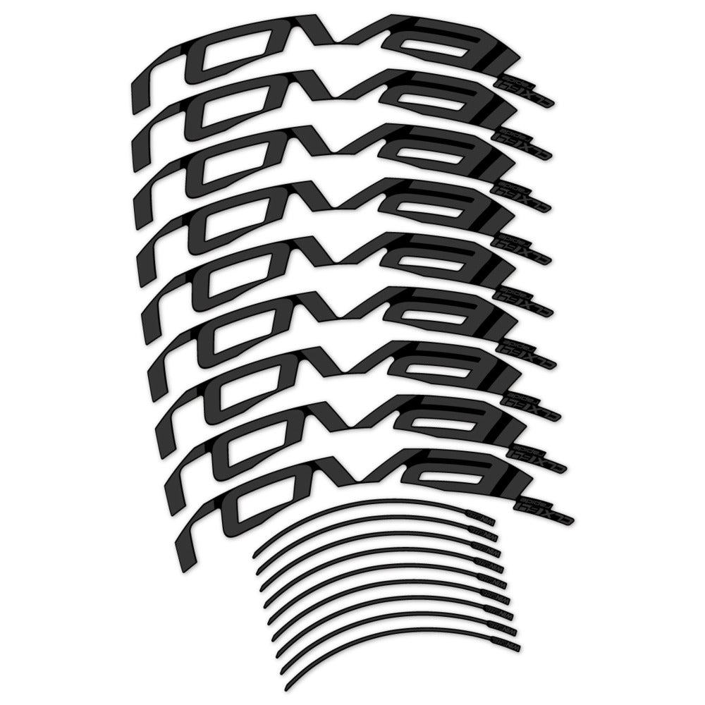 Stickers for Roval CLX 64 Disc, Road Wheel 64mm vinyl decals