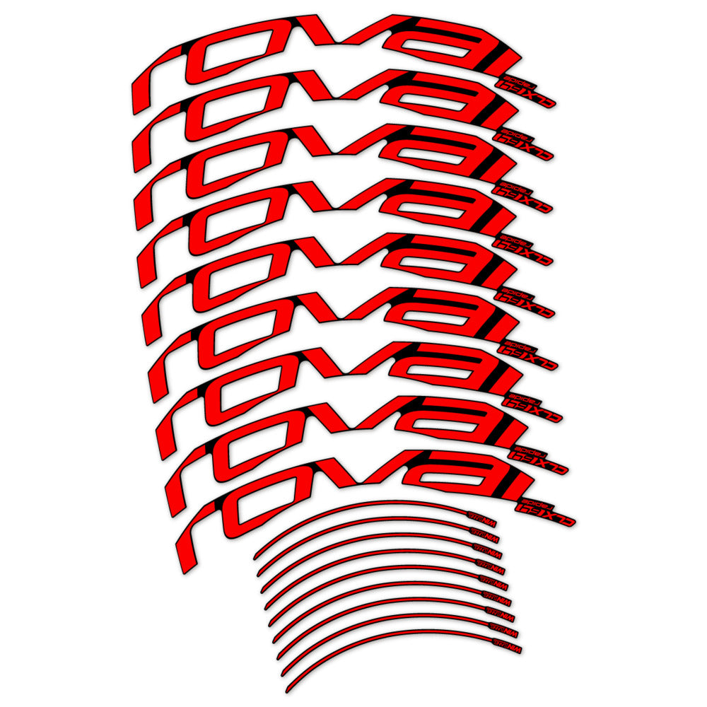Stickers for Roval CLX 64 Disc, Road Wheel 64mm vinyl decals