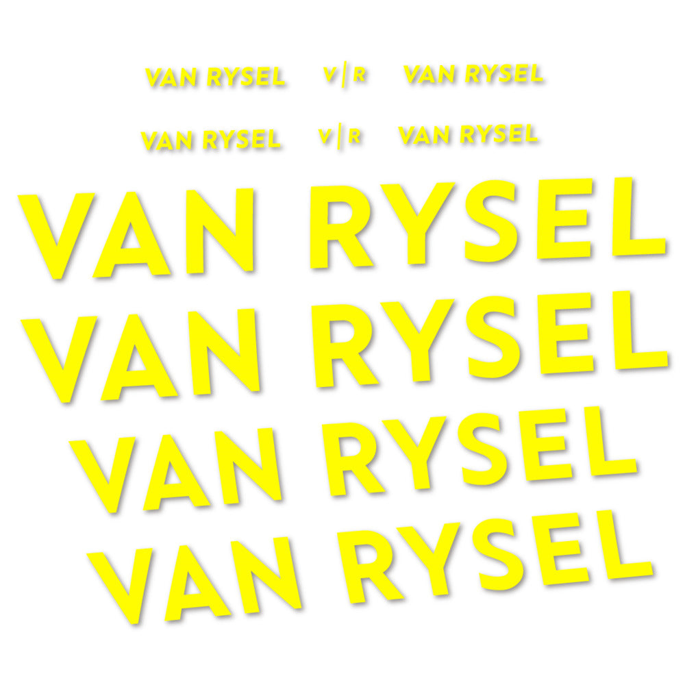 Stickers for Van Rysel, Frame vinyl decals - Lemon Yellow