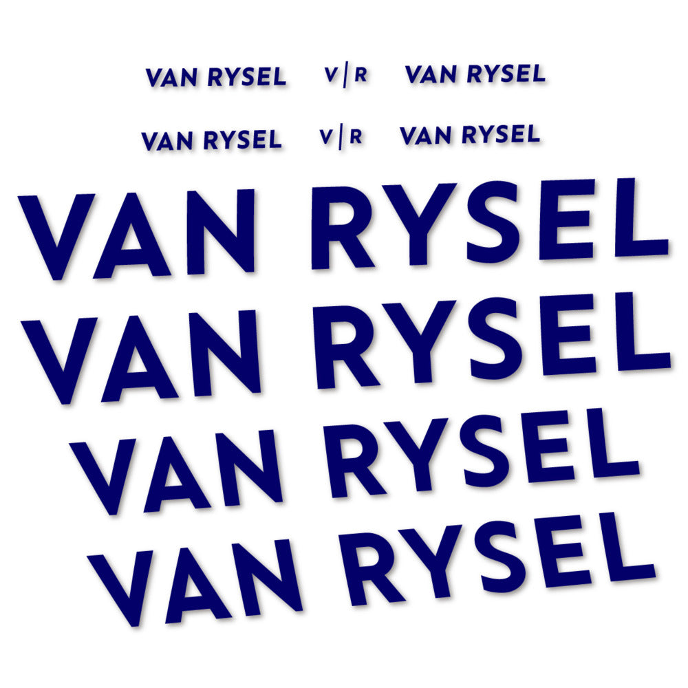 Stickers for Van Rysel, Frame vinyl decals - Scandinavian Blue