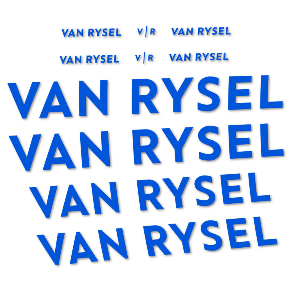 Stickers for Van Rysel, Frame vinyl decals - Sea Blue