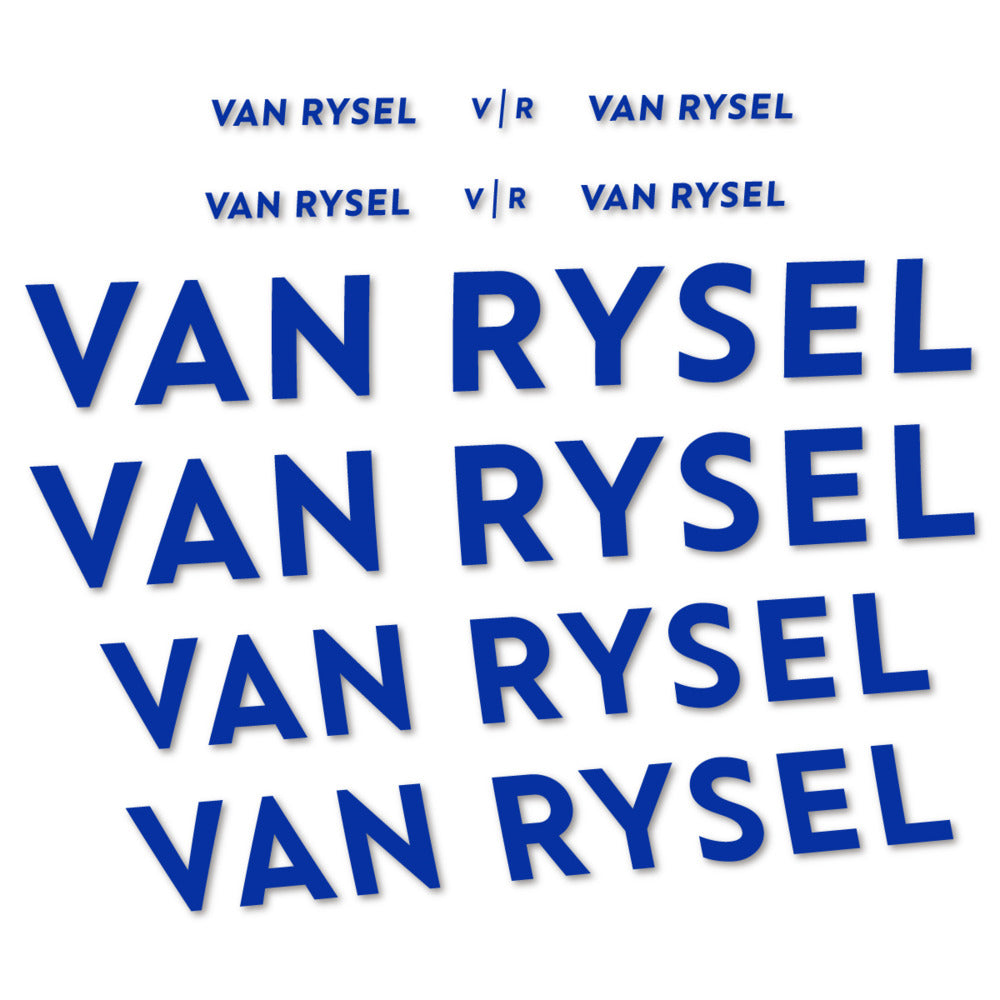 Stickers for Van Rysel, Frame vinyl decals - Ultramarine Blue