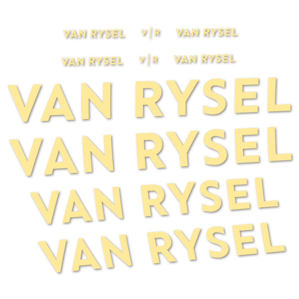 Stickers for Van Rysel, Frame vinyl decals - Cream