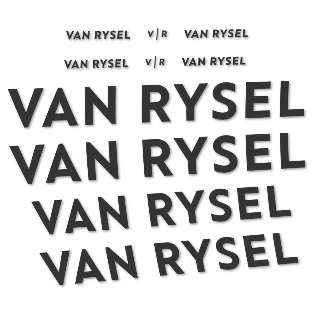 Stickers for Van Rysel, Frame vinyl decals - Very Dark Grey