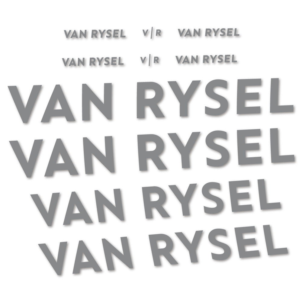 Stickers for Van Rysel, Frame vinyl decals - Traffic Grey