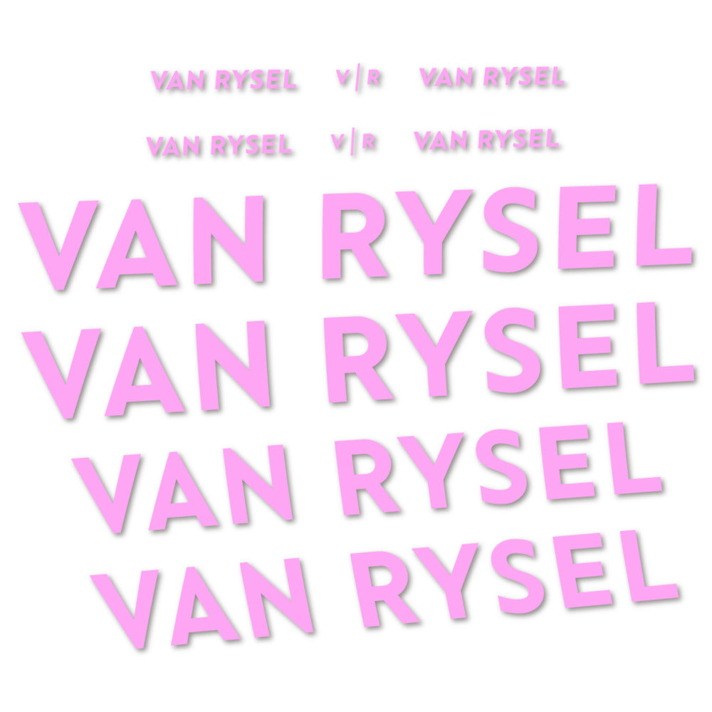 Stickers for Van Rysel, Frame vinyl decals - Light Lilac