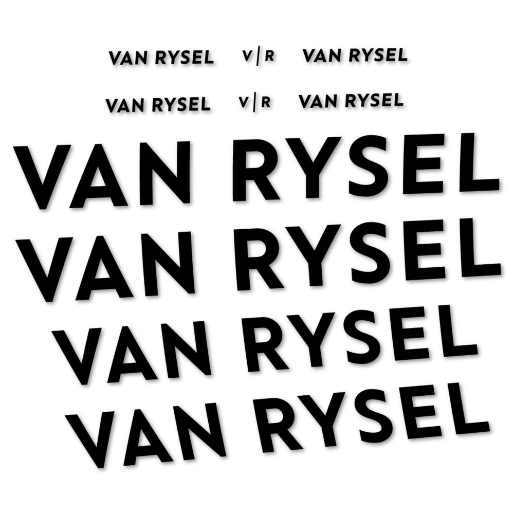 Stickers for Van Rysel, Frame vinyl decals - Black