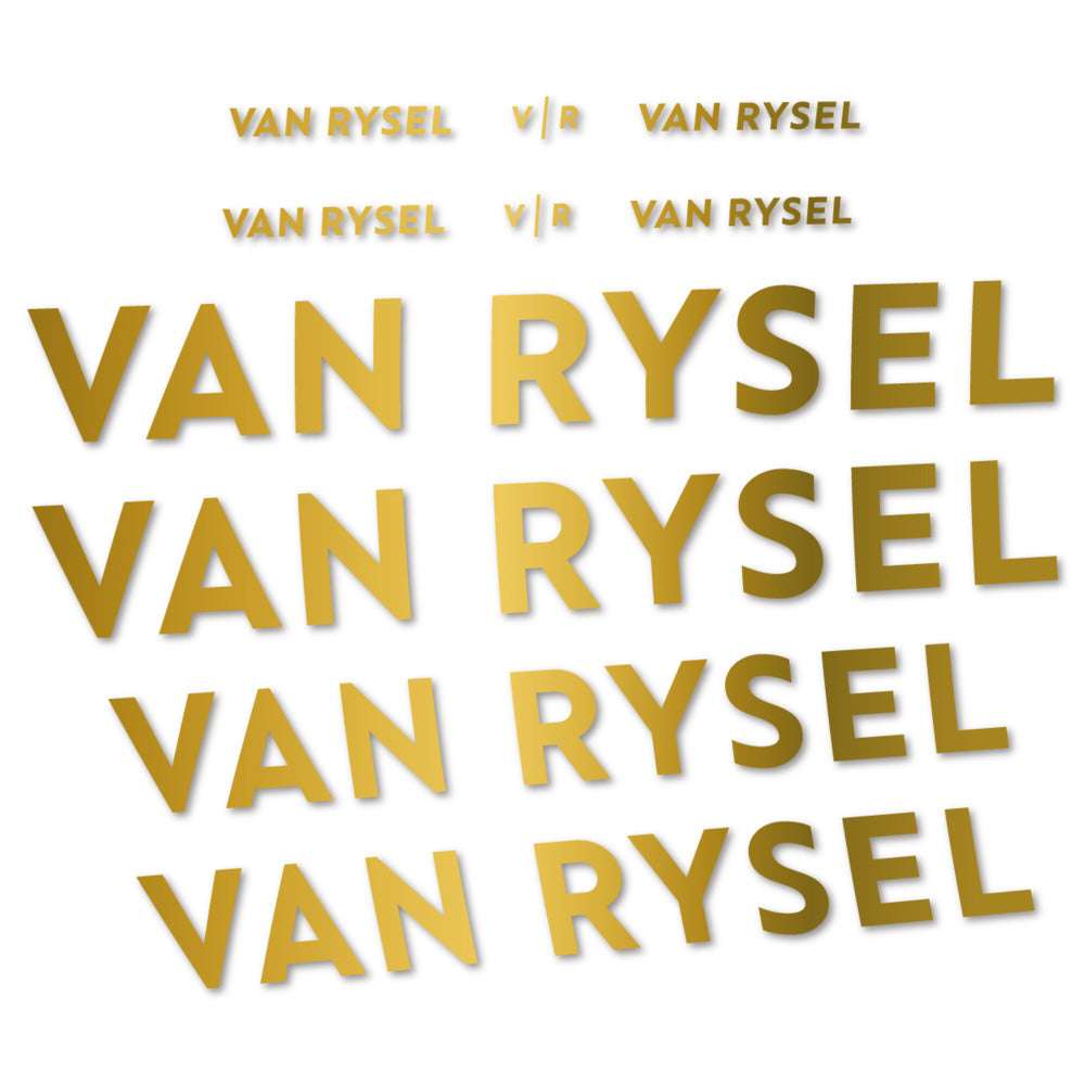Stickers for Van Rysel, Frame vinyl decals - Gold