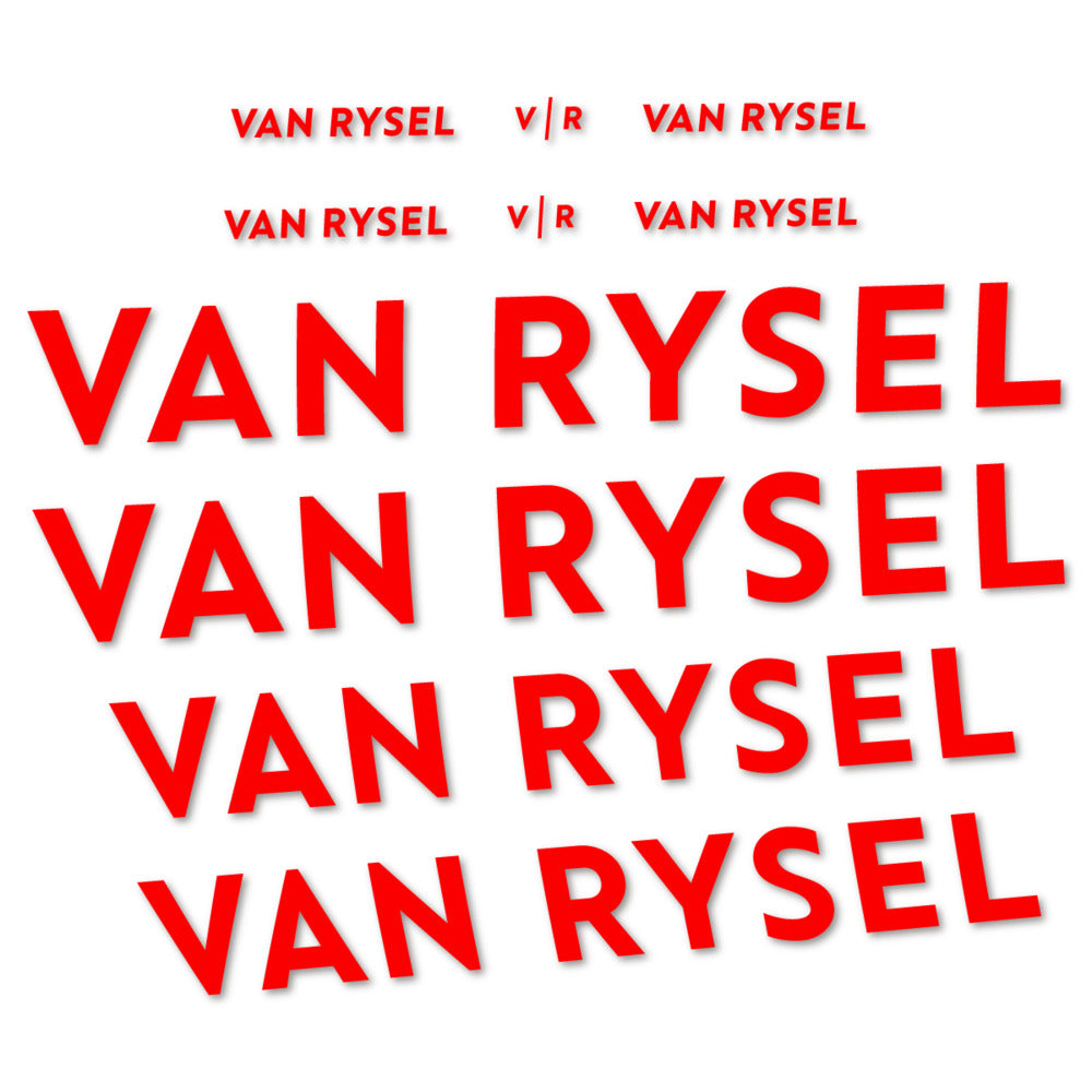 Stickers for Van Rysel, Frame vinyl decals - Orange Red