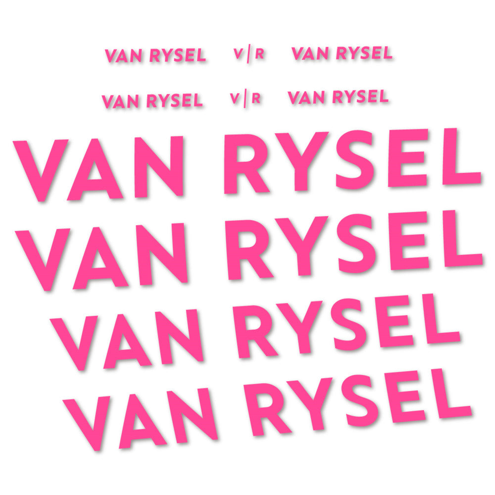 Stickers for Van Rysel, Frame vinyl decals - Bubblegum Pink