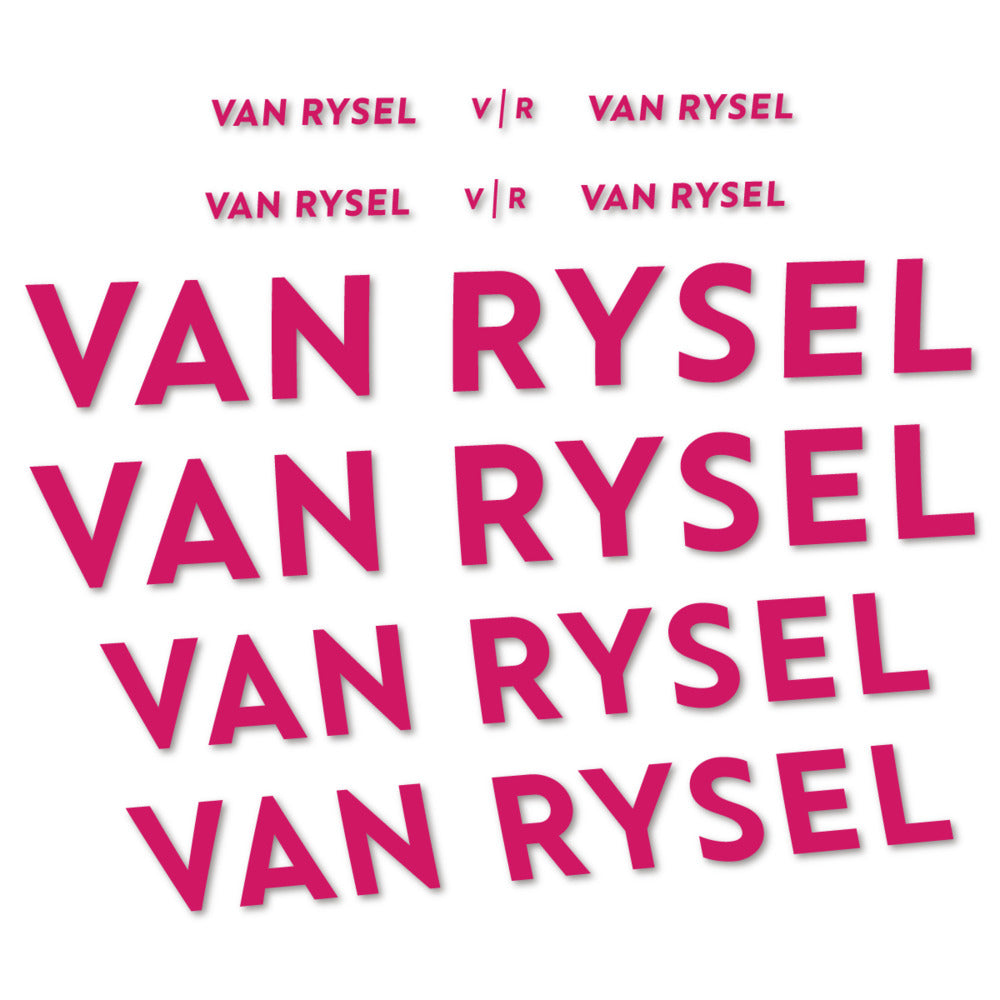 Stickers for Van Rysel, Frame vinyl decals - Dark Pink