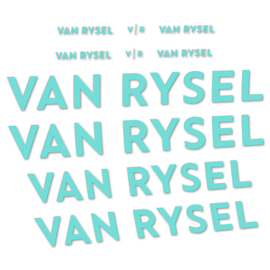 Stickers for Van Rysel, Frame vinyl decals - Blue Green