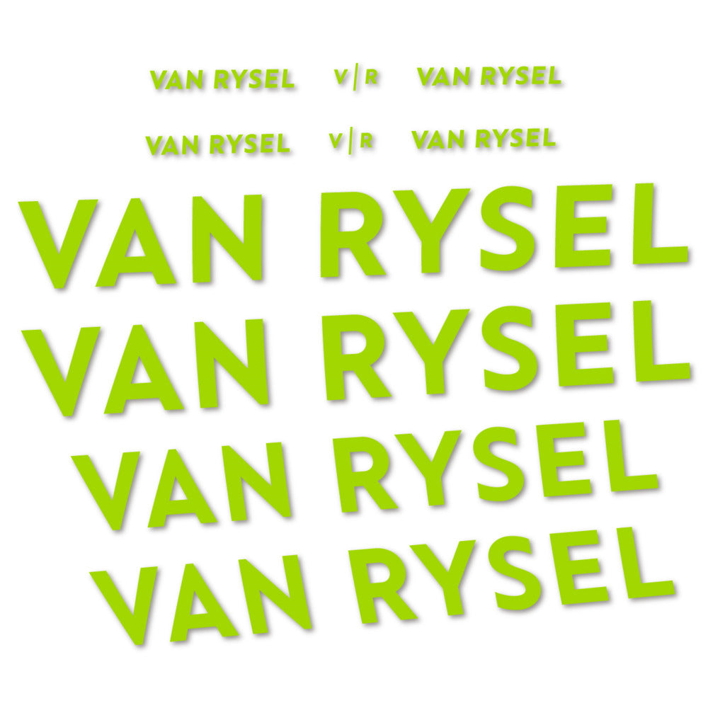 Stickers for Van Rysel, Frame vinyl decals - Lime Green
