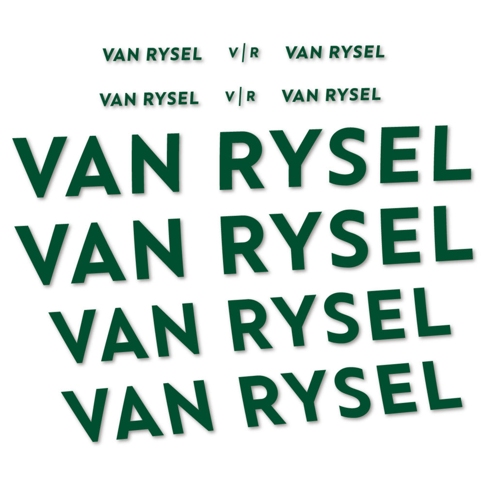 Stickers for Van Rysel, Frame vinyl decals - Dark Green