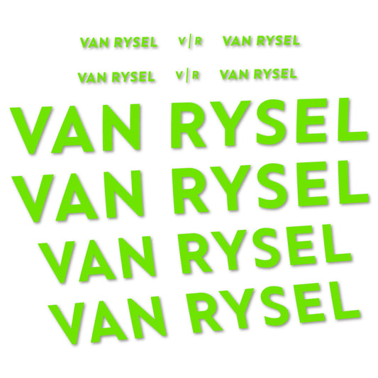 Stickers for Van Rysel, Frame vinyl decals - Apple Green