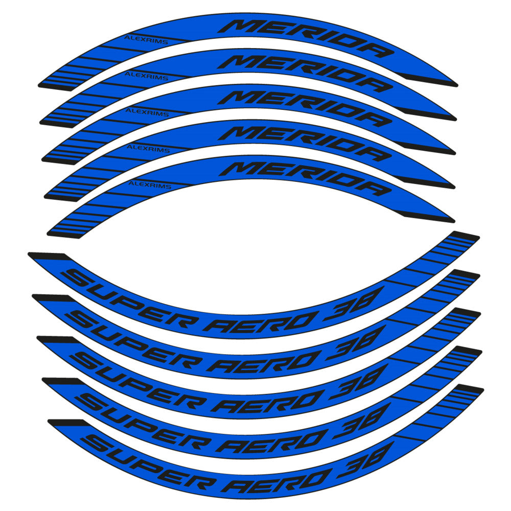 Stickers for Merida Super Aero 38, Road Wheel 38mm vinyl decals