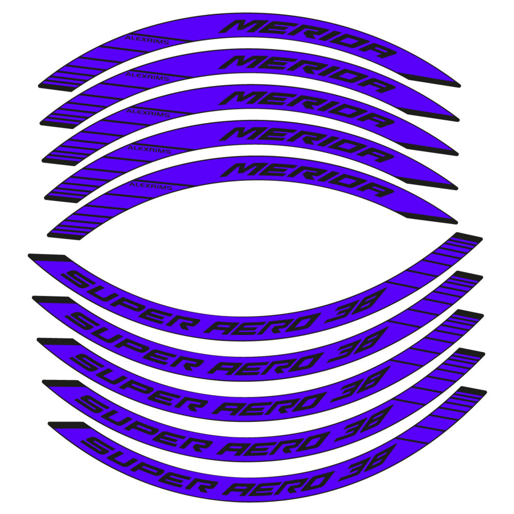 Stickers for Merida Super Aero 38, Road Wheel 38mm vinyl decals