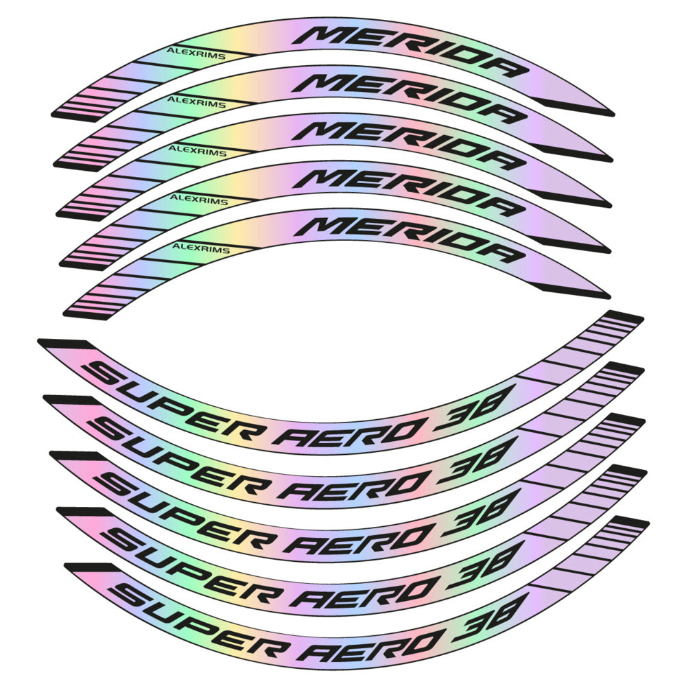 Stickers for Merida Super Aero 38, Road Wheel 38mm vinyl decals