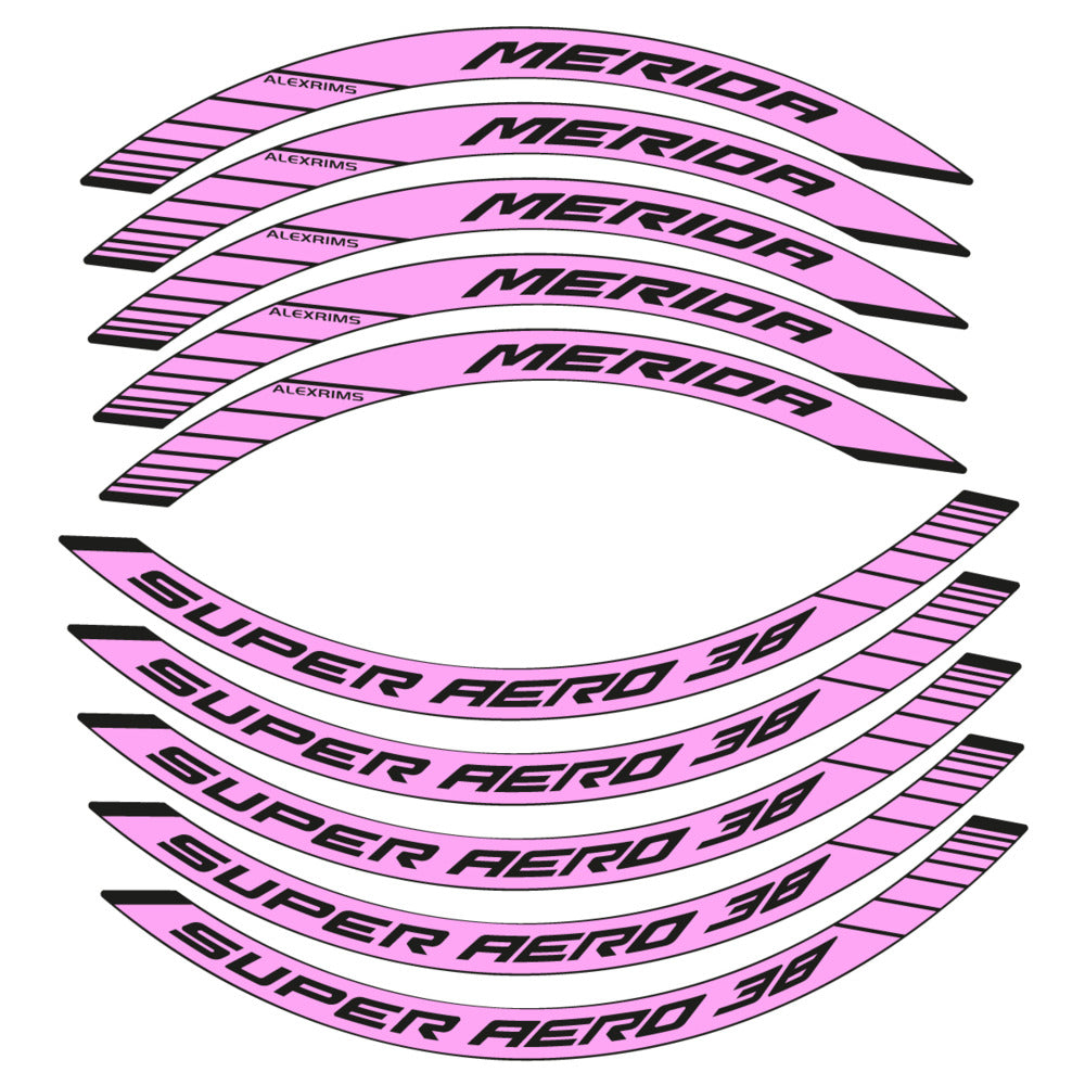 Stickers for Merida Super Aero 38, Road Wheel 38mm vinyl decals