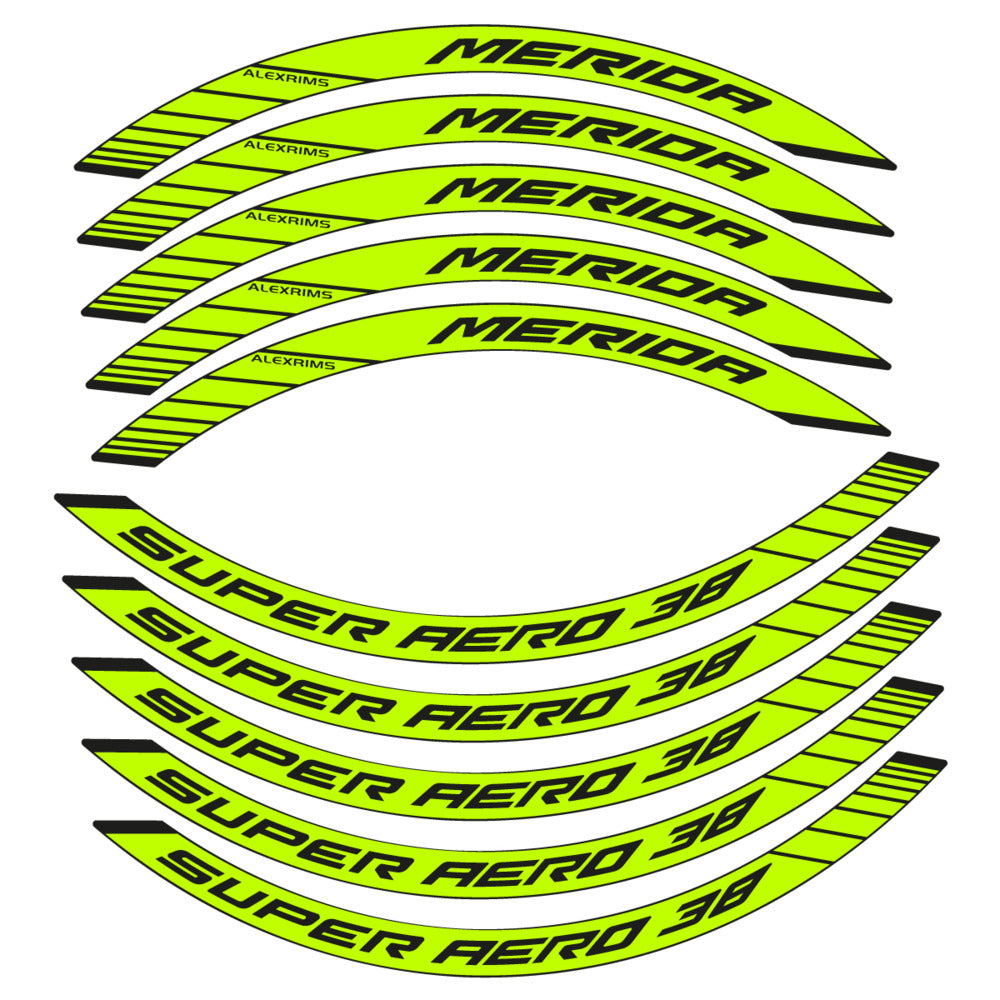 Stickers for Merida Super Aero 38, Road Wheel 38mm vinyl decals