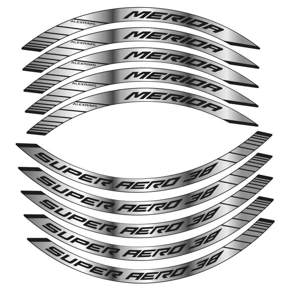 Stickers for Merida Super Aero 38, Road Wheel 38mm vinyl decals