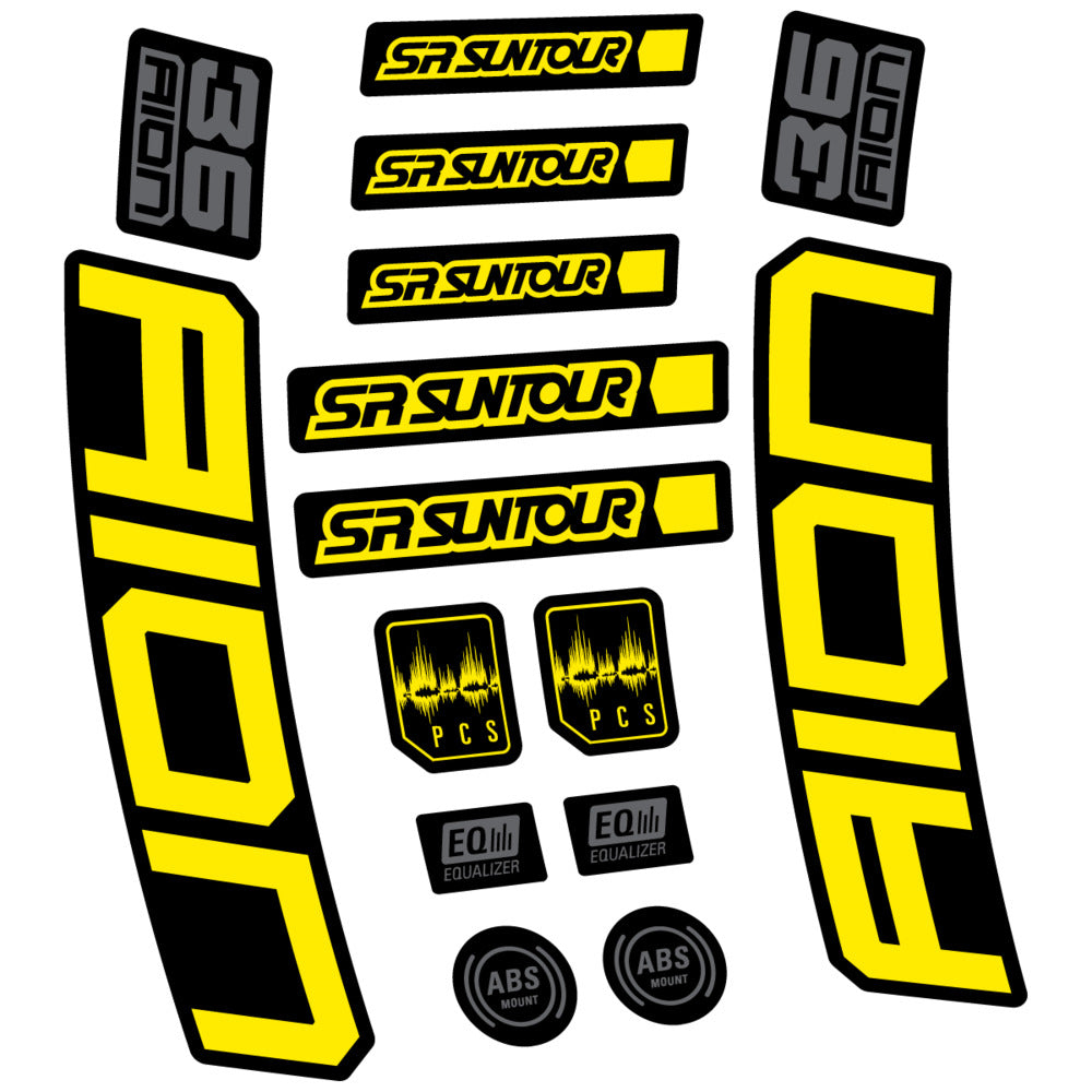 Compatible Decal SR Suntour Aion 36 Boost Grey 2025, Fork, bike sticker vinyl