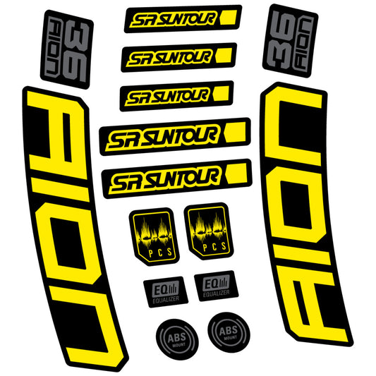 Compatible Decal SR Suntour Aion 36 Boost Grey 2025, Fork, bike sticker vinyl