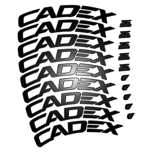 Black decal for CADEX 36 Disc 2021-2026 road wheel 36mm – bike sticker vinyl