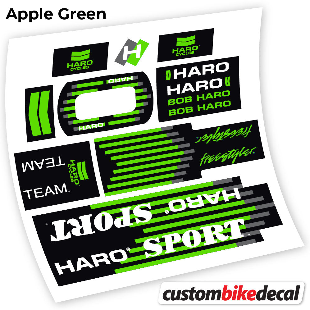 Decal Haro Team Sport 1988 BMX Sticker Vinyl Graphics Kit Pegatinas Adhesivo Vinilos Calcas Bike Bici custombikedecal