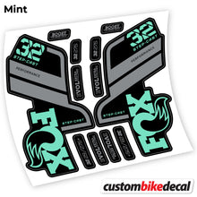 Load image into Gallery viewer, Decal, Fox 32 SC Performance Step Cast 2021, Bike Fork Sticker vinyl
