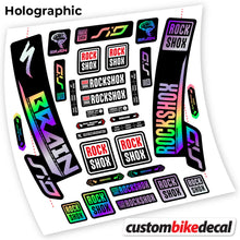 Load image into Gallery viewer, Decal, Rock Shox Sid Brain 2018, Bike Fork Sticker Vinyl
