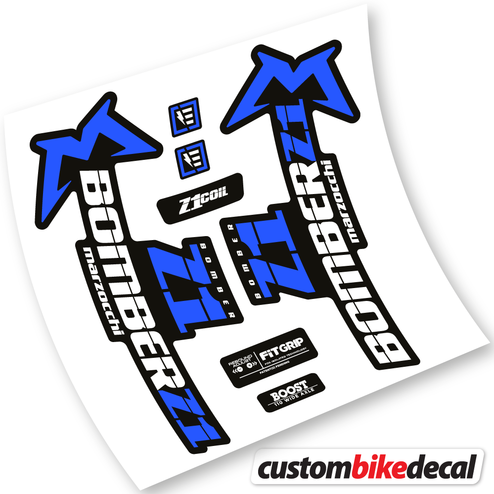 Marzocchi Bomber Z1 2019 & 2020, Bike Fork Sticker vinyl