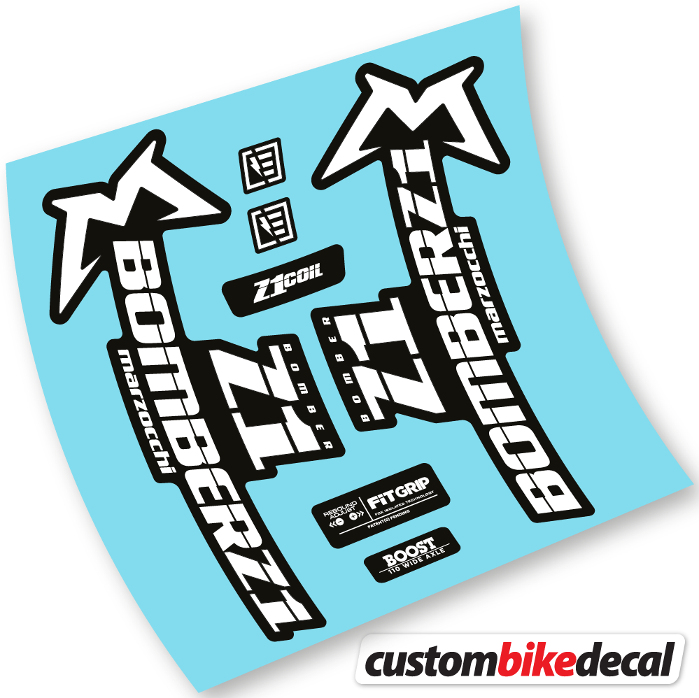 Marzocchi Bomber Z1 2019 & 2020, Bike Fork Sticker vinyl