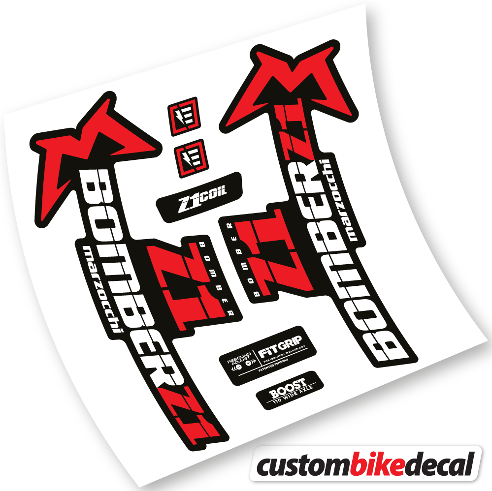 Marzocchi Bomber Z1 2019 & 2020, Bike Fork Sticker vinyl