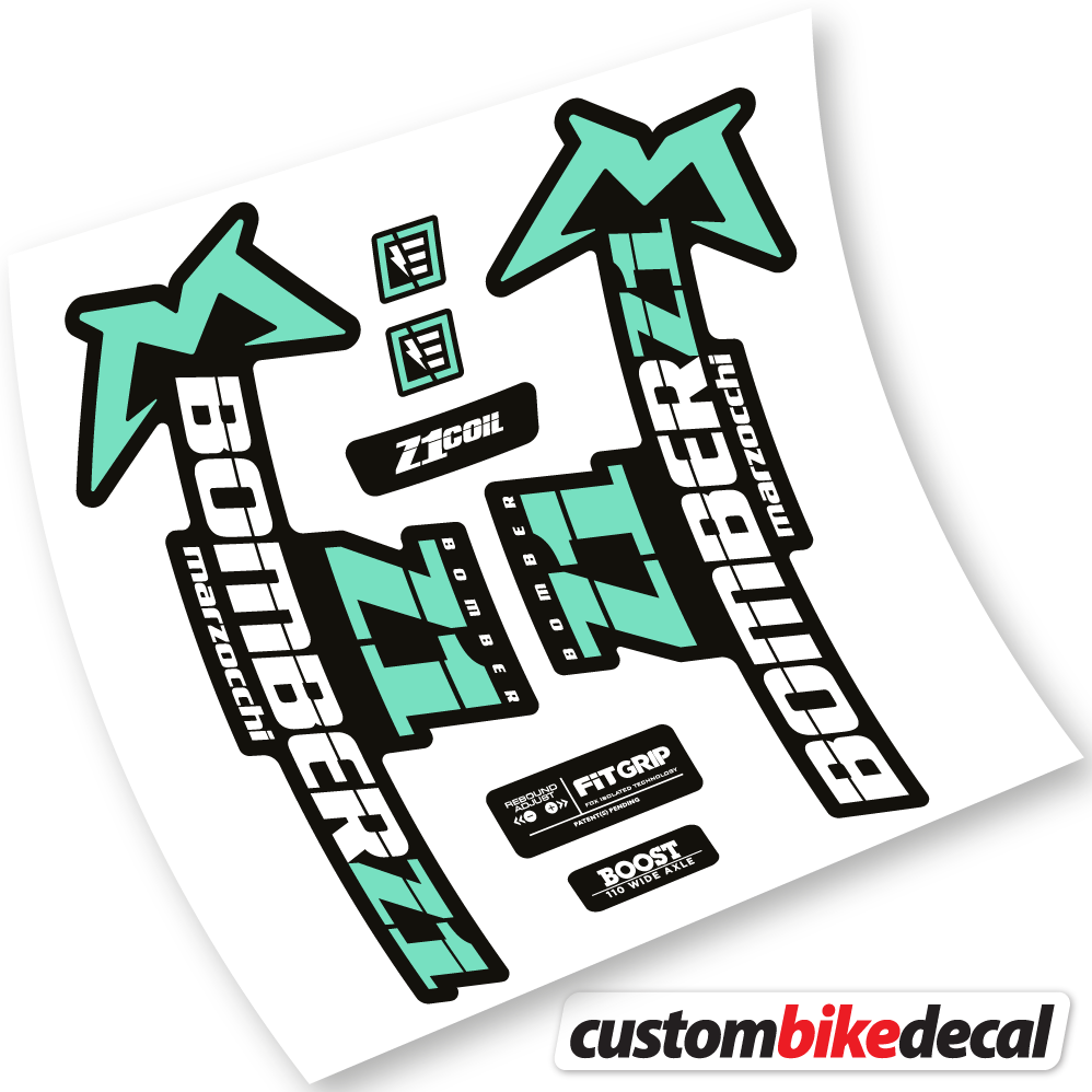 Marzocchi Bomber Z1 2019 & 2020, Bike Fork Sticker vinyl