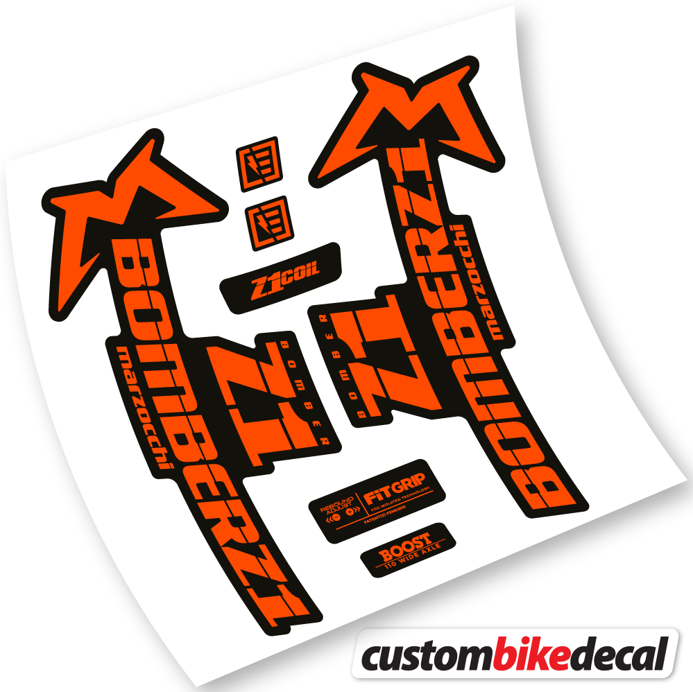 Marzocchi Bomber Z1 2019 & 2020, Bike Fork Sticker vinyl