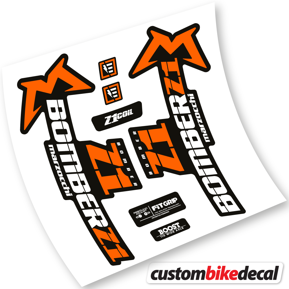 Marzocchi Bomber Z1 2019 & 2020, Bike Fork Sticker vinyl