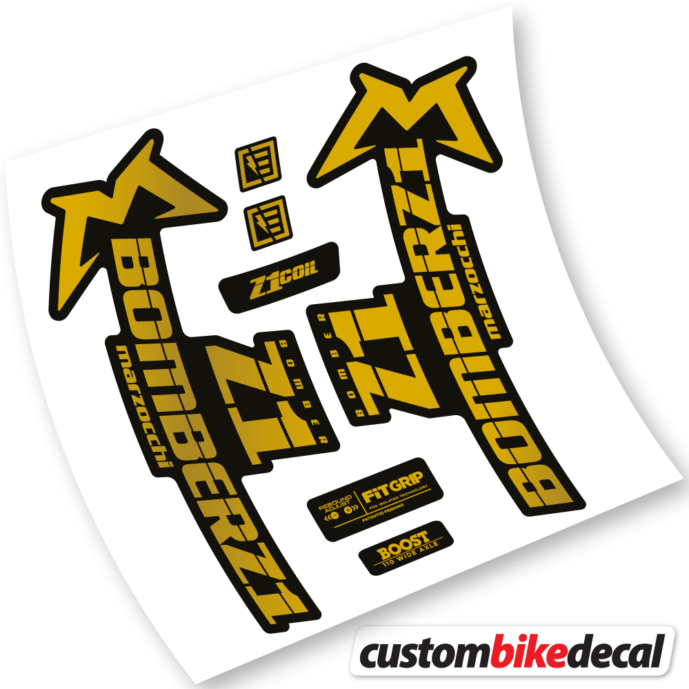 Marzocchi Bomber Z1 2019 & 2020, Bike Fork Sticker vinyl