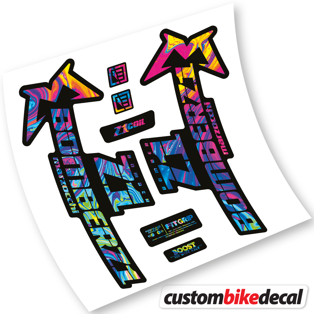 Marzocchi Bomber Z1 2019 & 2020, Bike Fork Sticker vinyl