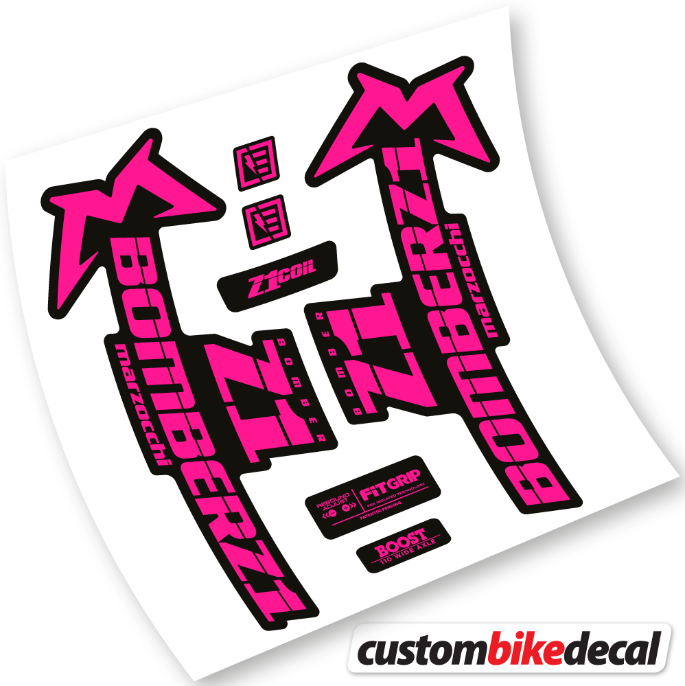 Marzocchi Bomber Z1 2019 & 2020, Bike Fork Sticker vinyl
