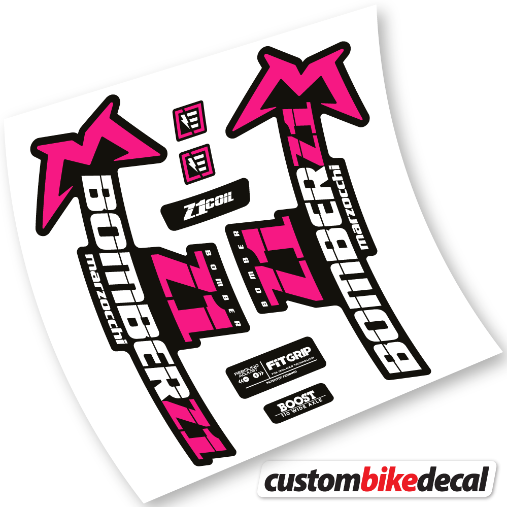 Marzocchi Bomber Z1 2019 & 2020, Bike Fork Sticker vinyl