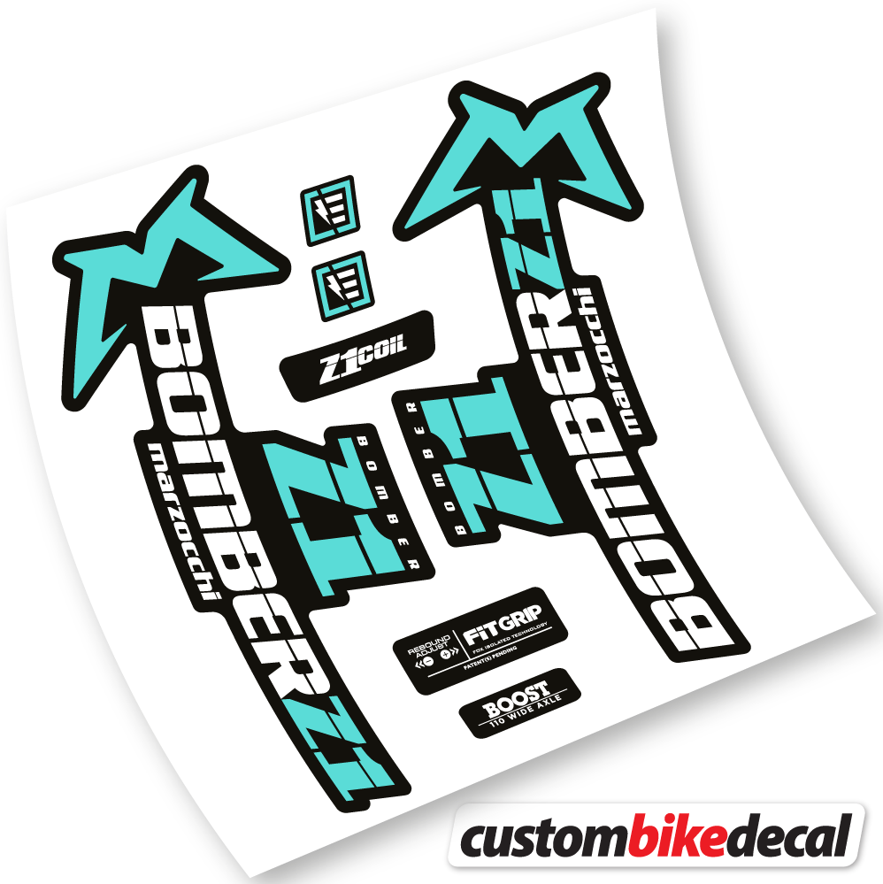 Marzocchi Bomber Z1 2019 & 2020, Bike Fork Sticker vinyl
