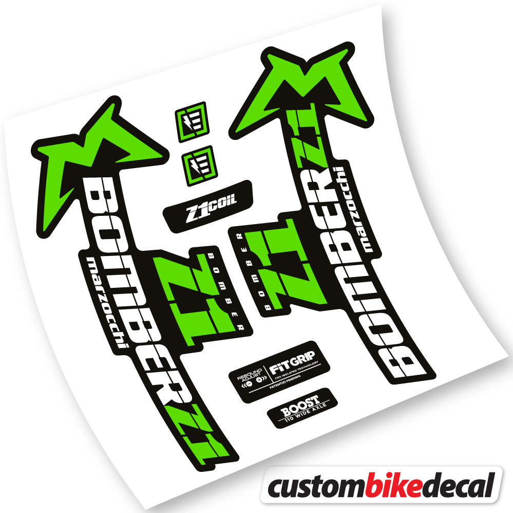 Marzocchi Bomber Z1 2019 & 2020, Bike Fork Sticker vinyl