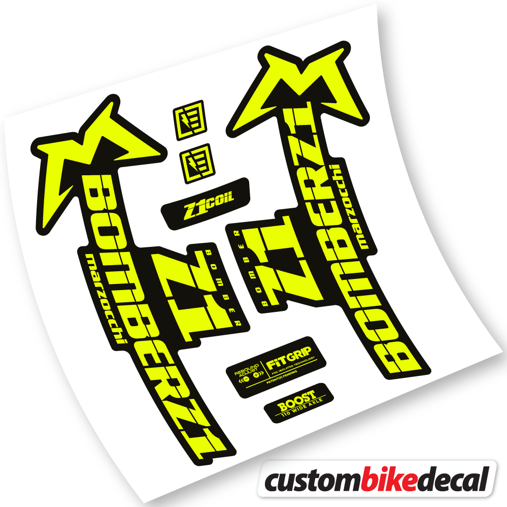 Marzocchi Bomber Z1 2019 & 2020, Bike Fork Sticker vinyl