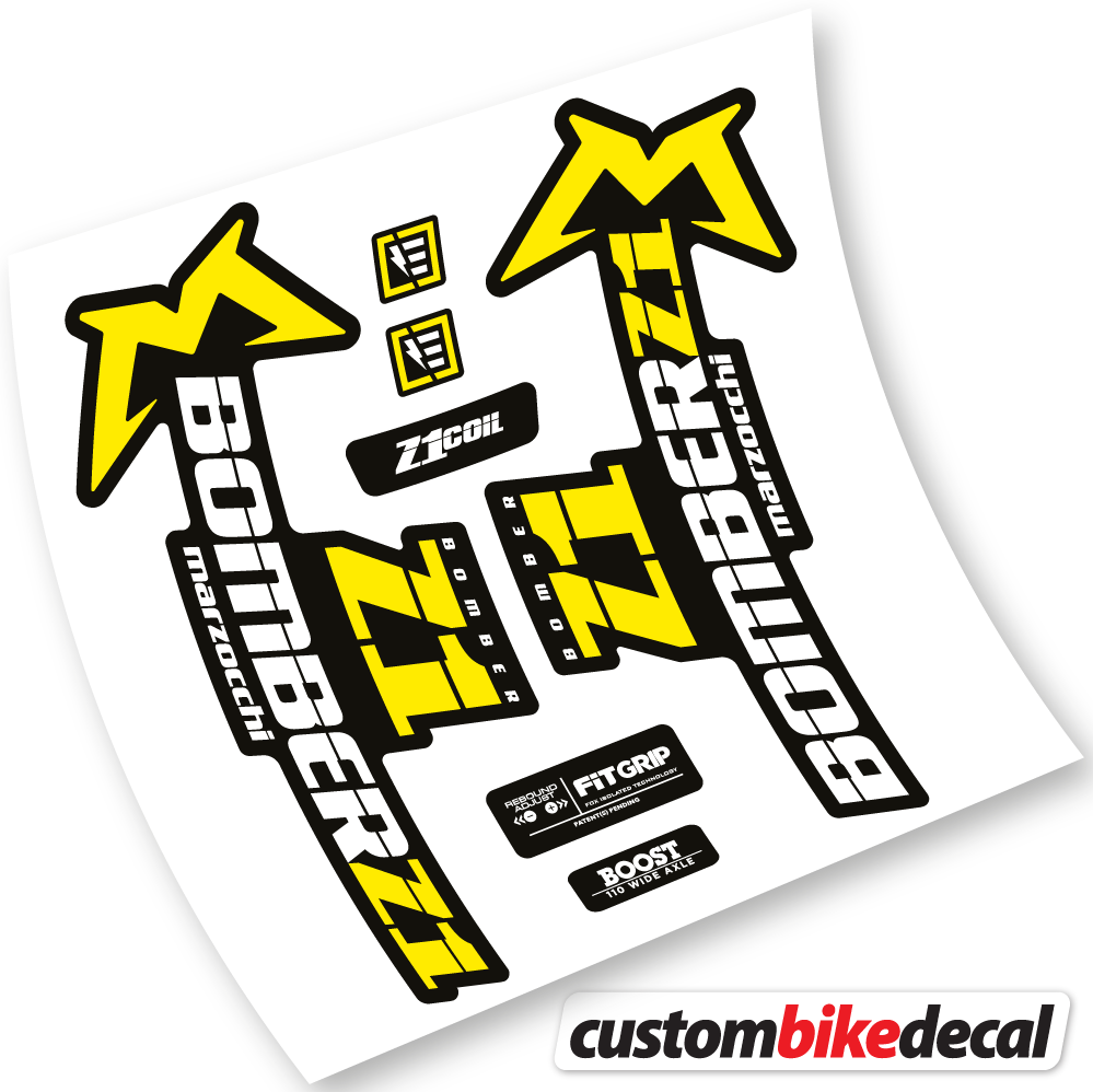 Marzocchi Bomber Z1 2019 & 2020, Bike Fork Sticker vinyl