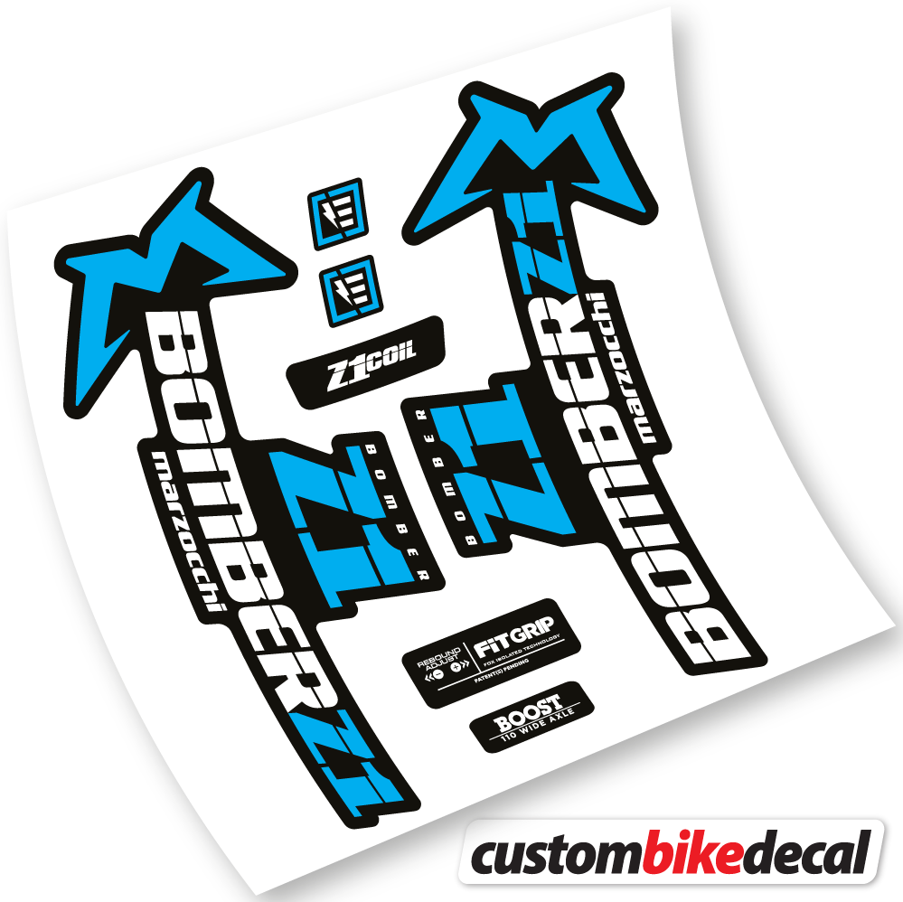 Marzocchi Bomber Z1 2019 & 2020, Bike Fork Sticker vinyl